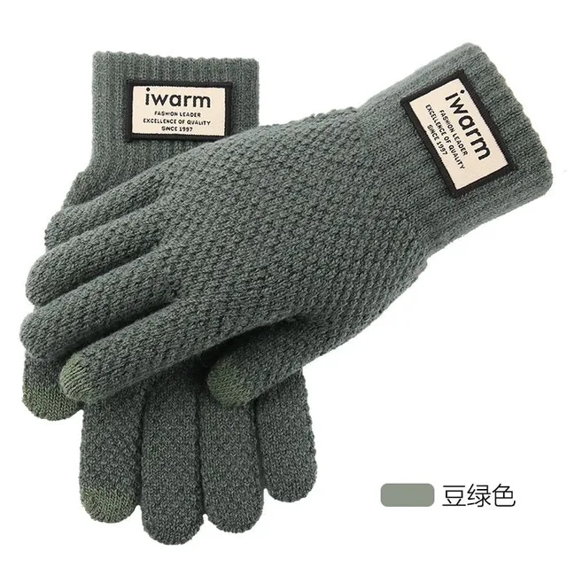 Męskie rękawice zimowe z ekranem dotykowym