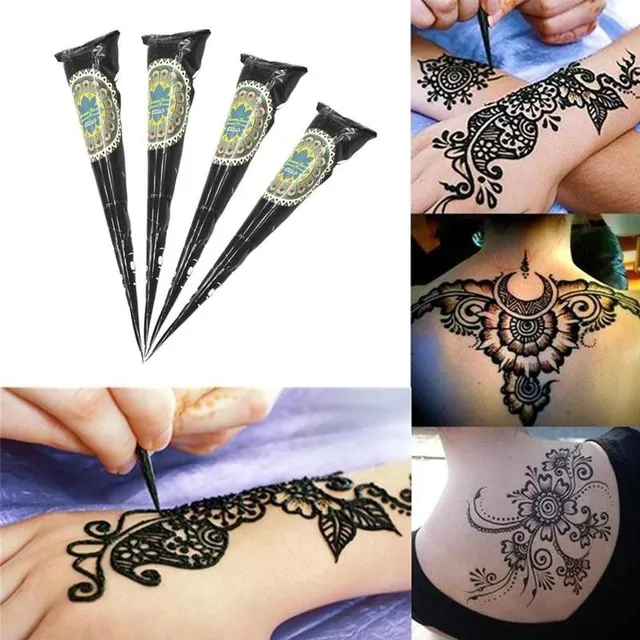 Natural henna for temporary tattoos
