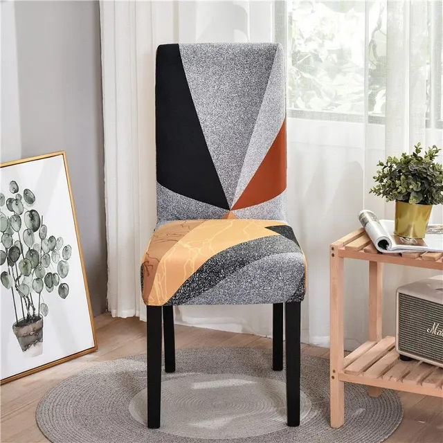 Huse elastice pentru scaune cu design stilat în multe motive - husă elastică pentru scaun