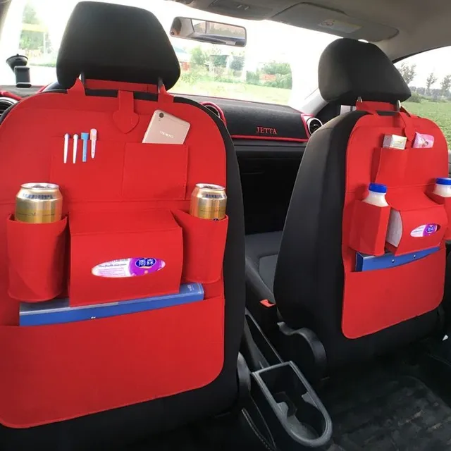 Practical storage organizer in the car