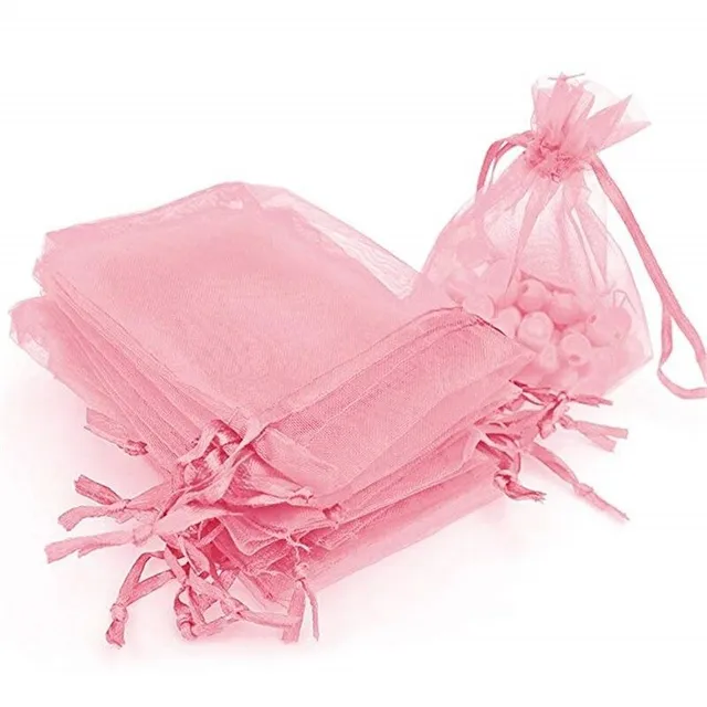 Pungi cadou din organza, set de 50 bucăți