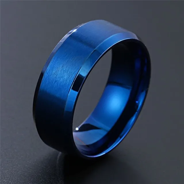 Men's elegant ring - fine pattern