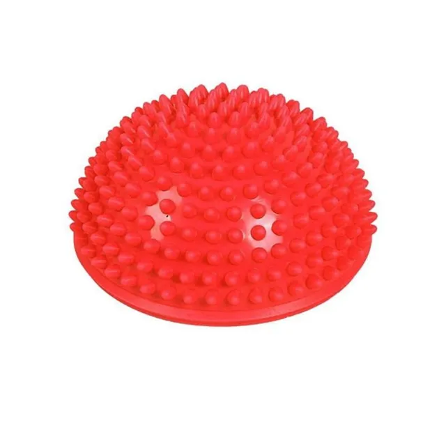 Rubber balancing mat in the form of a hemisphere