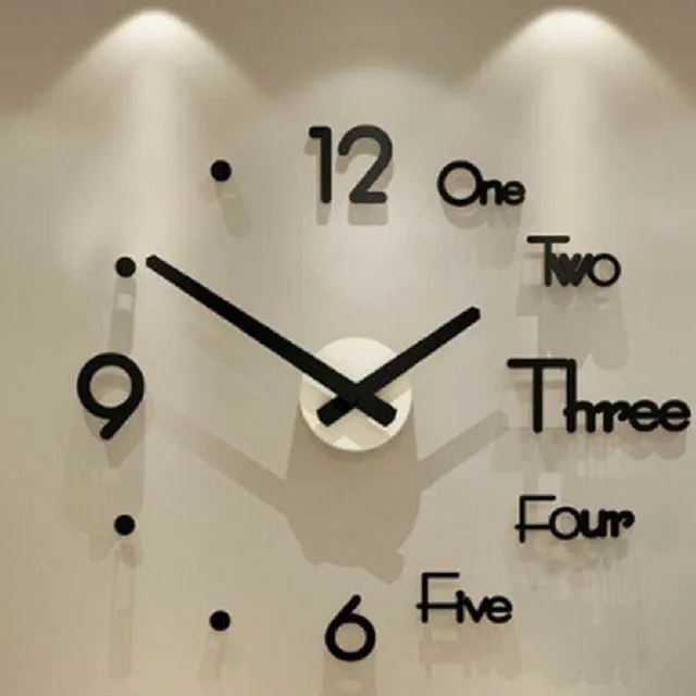 Self-adhesive clock