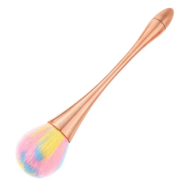 Colored makeup brushes