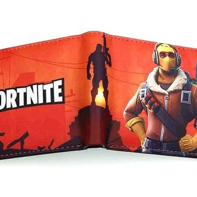 Stílusos pénztárca a motívum a népszerű játék Fortnite