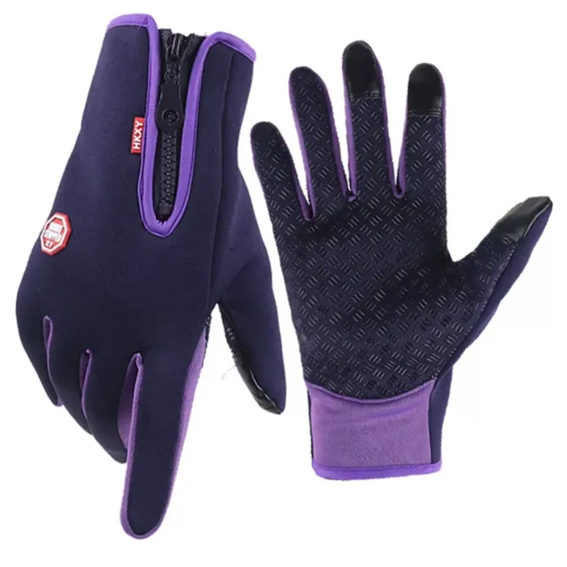 Insoluble winter touch gloves with heating for men and women