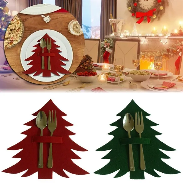 Christmas case for cutlery 4 pcs