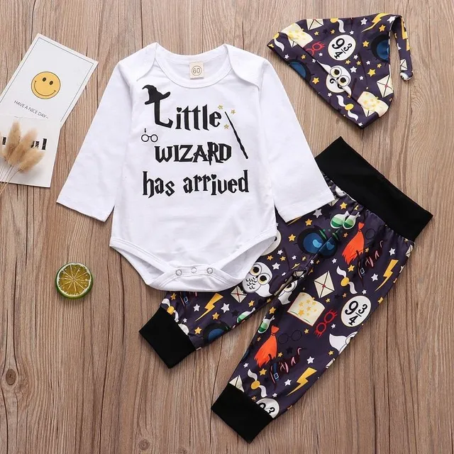Novorozenecký set Harry Potter s tepláčkama a čepičkou