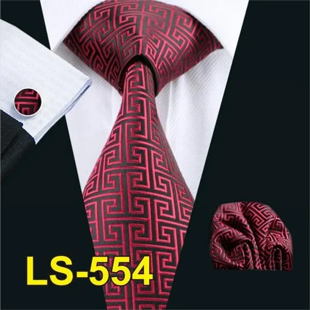 Bărbați set de luxos de cravate, Handkerchiefs, Cuff link-uri