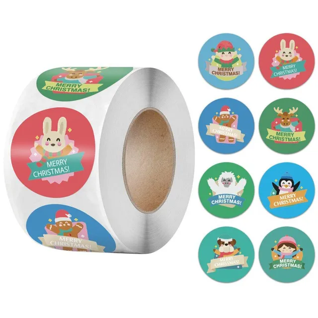 Christmas stickers with Christmas motifs