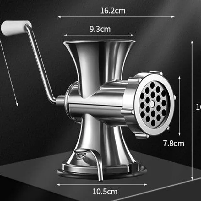 Homemade sausage maker - handmade meat grinder and fuller sausage