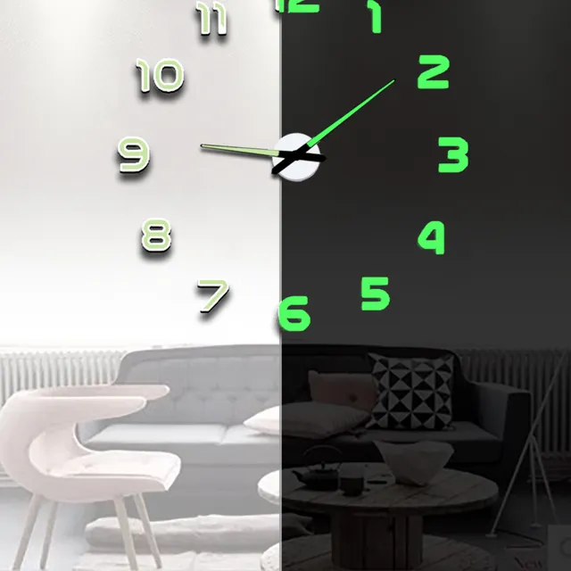 Luminous wall clock