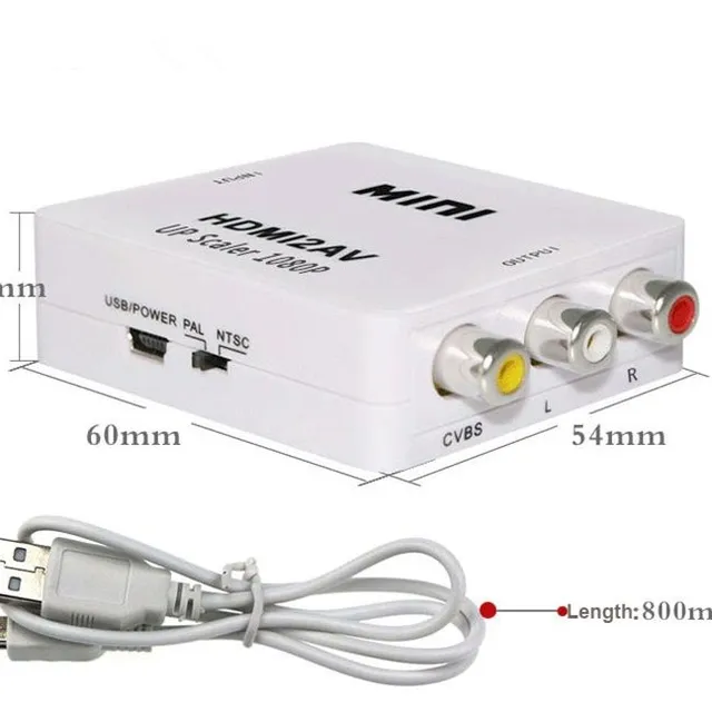 Conversor HDMI la AV - 2 culori