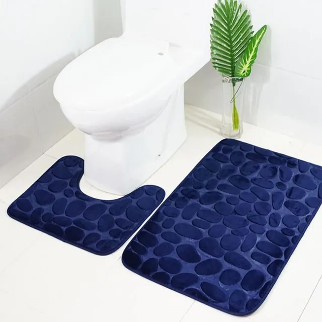 2pcs/set Pebbles Bathroom mat Set