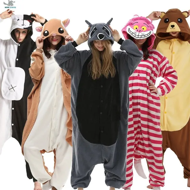 Kigurumi piżamy w różnych wzorach - "onesie"