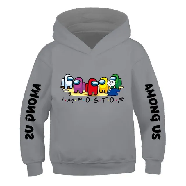 Kids stylish sweatshirt with cool games Among U print