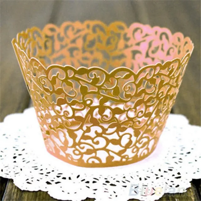 Lace muffin baskets 12 pcs