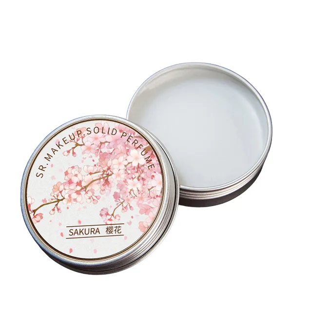 Women's stiff perfume with a scent of sakura