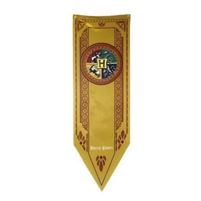 Decorative wall flag with the popular motif of the Harry Potter series