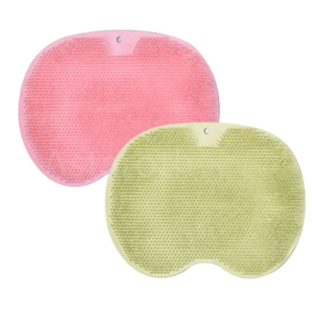 2szt Foot Washing Brush Silicone Bath Massage Foot Pad Shower Massage Bathroom Non-Slip Anti-Slip Foot Washing Pad