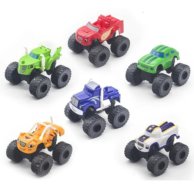 Set of cars monster truck 6 k