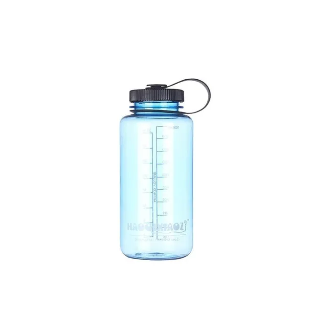 Outdoor water bottle - transparent blue