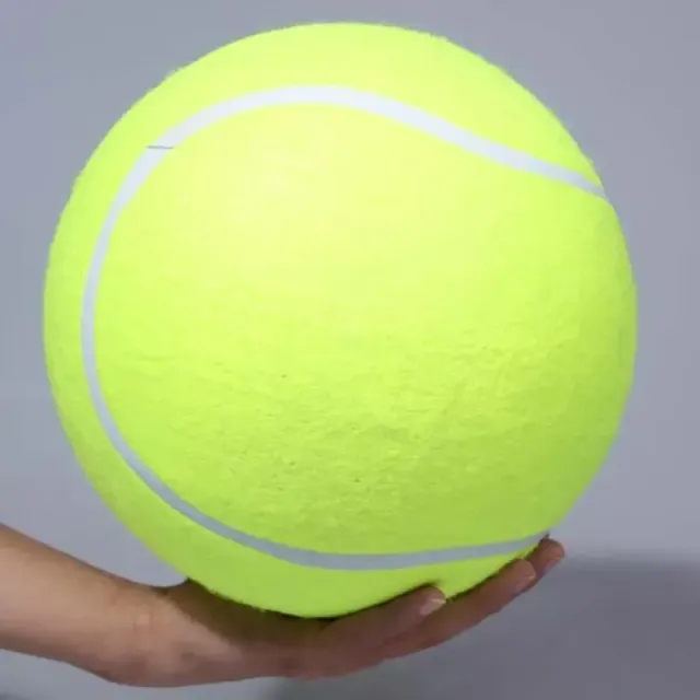 Gigantyczna piłka tenisowa dla psów - piłka Mega Jumbo do żucia, treningu i zabawy