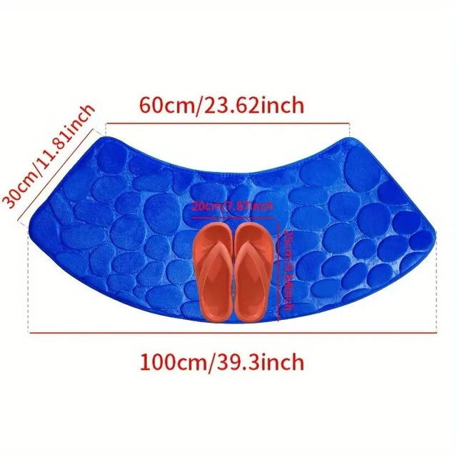 Bathroom mat tiles - rounded corners, soft, anti-slip, fast-drying, absorb water, for household use, bathroom, bath mat, bathroom accessories, bathroom decorations