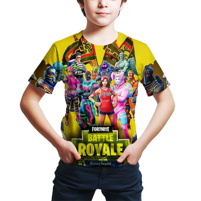 Men's T-shirt with stylish Fortnite printing