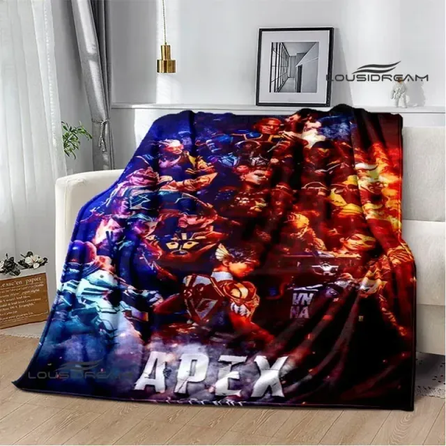 Couverture imprimée douce et agréable pour enfants avec des motifs du jeu Apex Legends