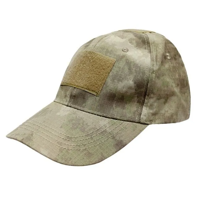 Military camouflage cap with Velcro