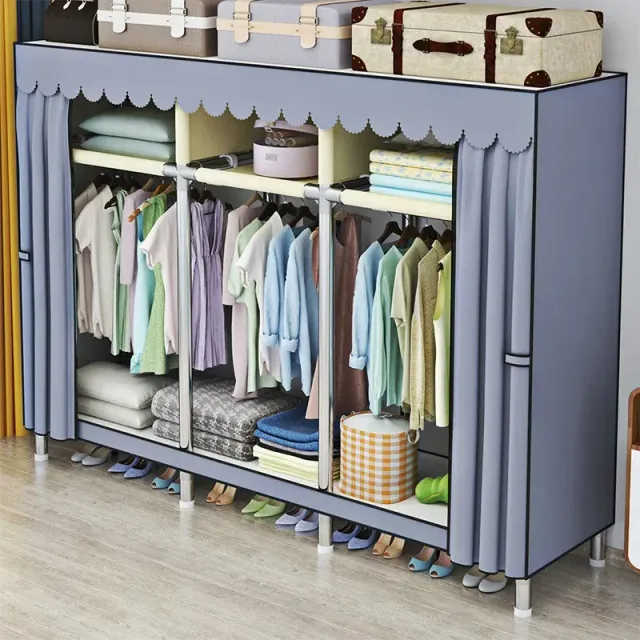 Practical clothing shelf, easy assembly, large storage space