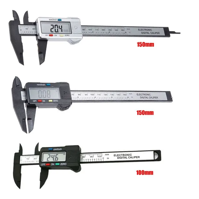 Digital caliper with LCD display