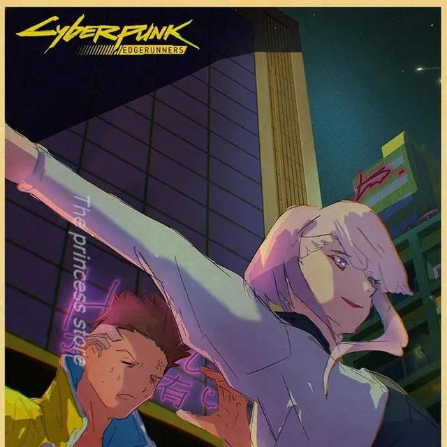 Cyberpunk 2077 plakaty papierowe