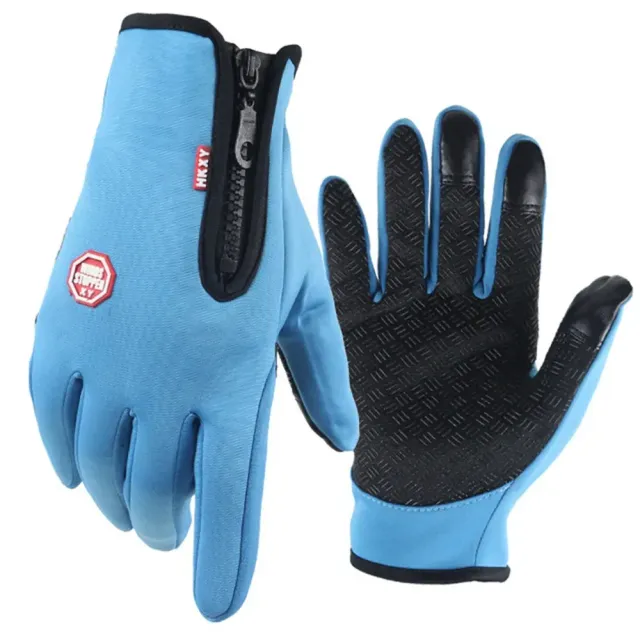 Insoluble winter touch gloves with heating for men and women