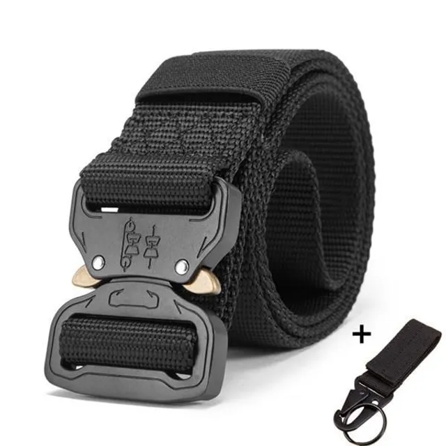 Military belt with Cobra buckle 125cm black1