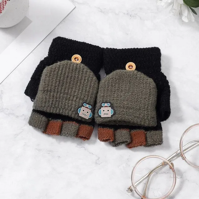 Children's gloves and mittens 2in1