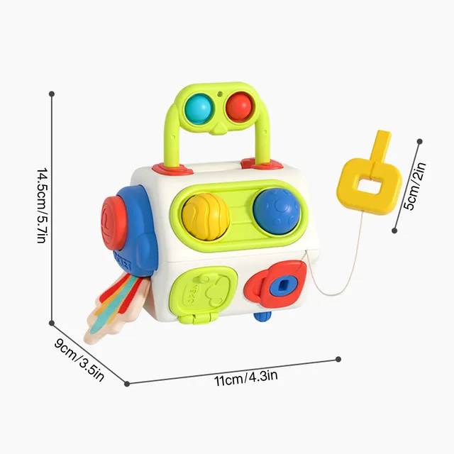 Zornă colorată în formă de octogon pentru sugari