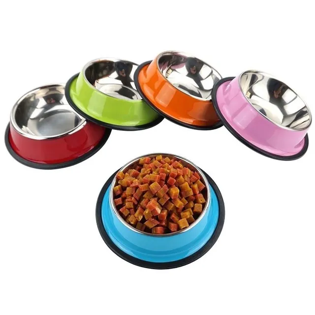 Stainless steel bowl for dogs and cats