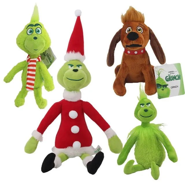 Plush toys of the Christmas Grinch characters