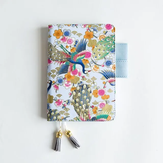 Diary with Japanese fabric cover