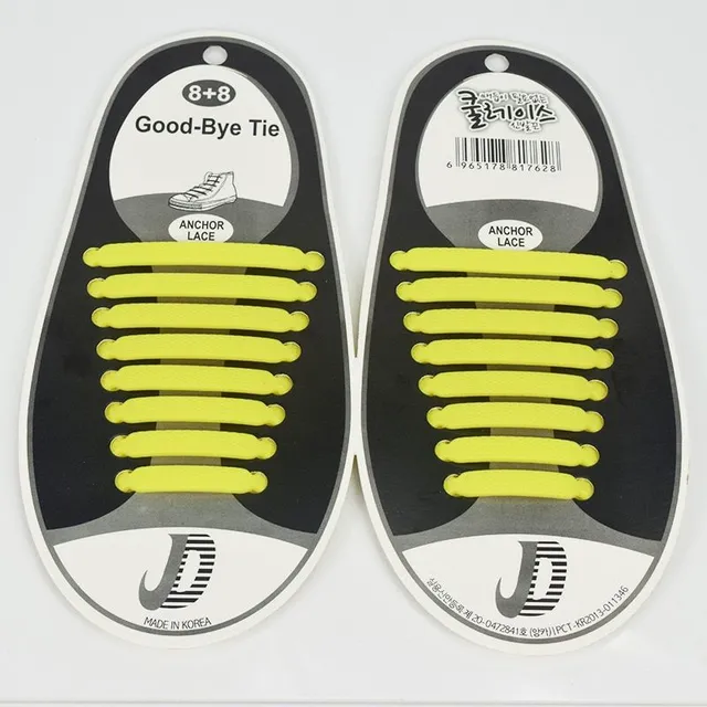 Unisex silicone shoelaces