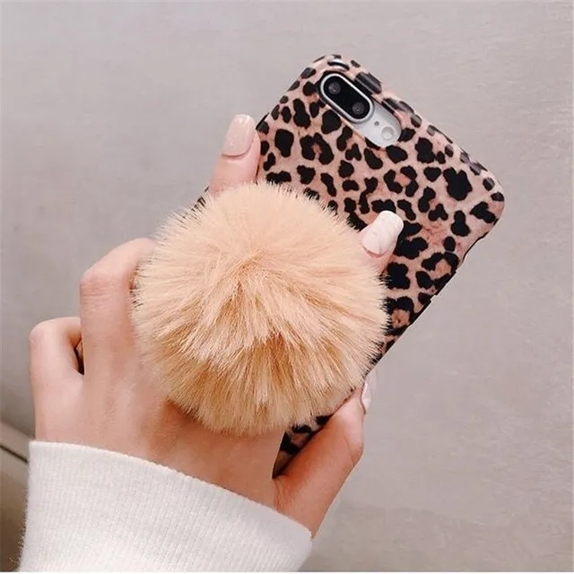 Mobile phone holder - plush ball