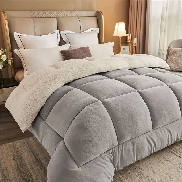 Warm, 3-layer autumn and winter hairdresser 1pc - Comfortable bed linen for bedroom and dorm