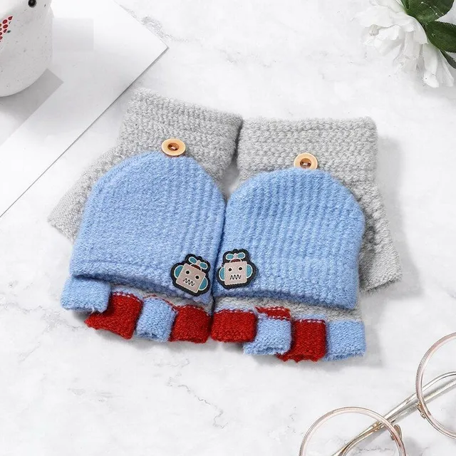 Children's gloves and mittens 2in1