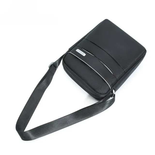 Male shoulder bag, fashion design, for leisure and work, many pockets, large capacity