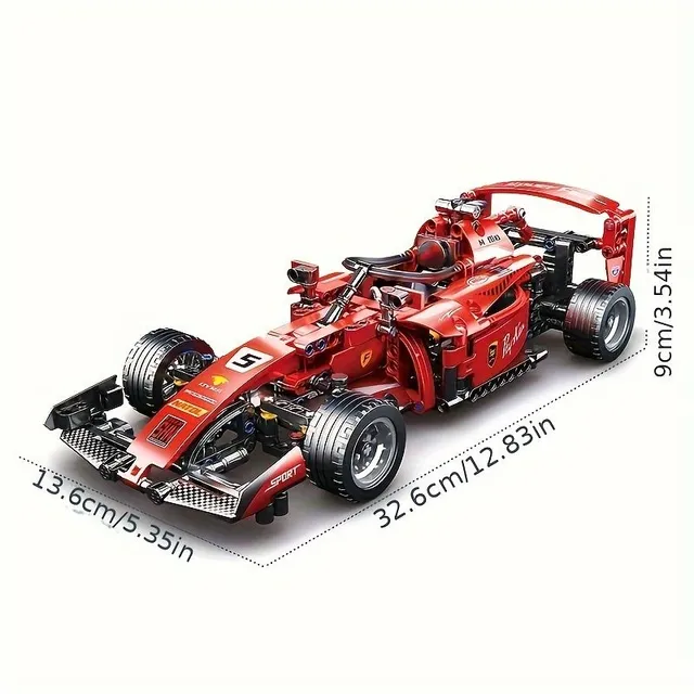 New kit F1 racing car - Pull Back, collector's model with blocks