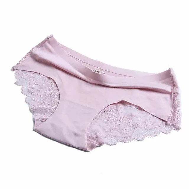 Seamless panties with lace Jemma l pink