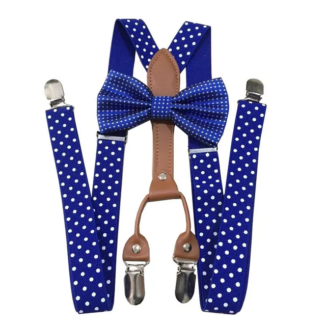 Men's modern braces and bow tie